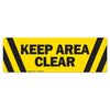 Signmission Keep Area Clear 16in Non-Slip Floor Marker, 3PK, 16 in L, 16 in H, FD-C-16-3PK-99923 FD-C-16-3PK-99923